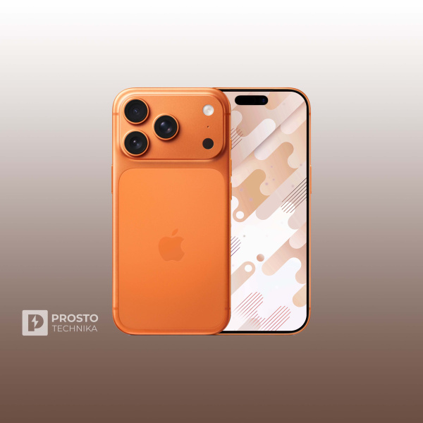 Смартфон Apple iPhone 17 Pro Max 256GB Cosmic Orange, Dual: nano SIM + eSIM